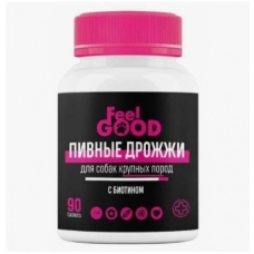 Пивные дрожжи FeelGOOD с биотином для взрослых собак крупных пород, 90 таб.